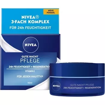 Good Night Care 24 часа увлажнение + регенерация для любой кожи 50мл, Nivea