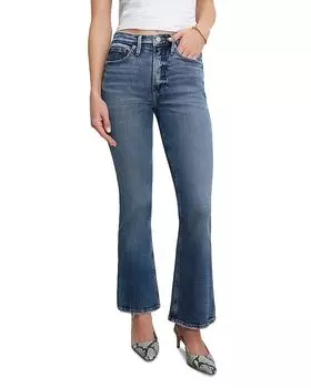 Good Standard Kick Flare Jeans in Indigo1014 – Джинсы Kick Flare цвета индиго 1014 от Good Standard Good American, синий