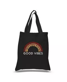 Good Vibes — маленькая большая сумка Word Art LA Pop Art, черный