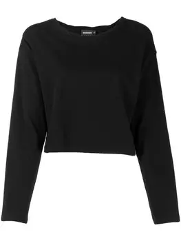 GOODIOUS футболка с драпировкой, черный