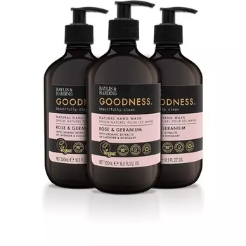 Goodness Rose And Geranium 500 мл средство для мытья рук, Baylis & Harding