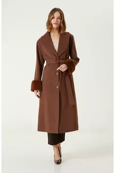 Горько-коричневое пальто Network, коричневый