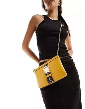 Горчично-желтая сумка через плечо Love Moschino