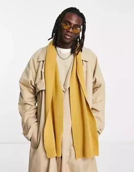 Горчичный шарф Standard ASOS