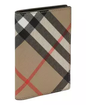 Горизонтальный кошелек классического дизайна. Burberry, бежевый