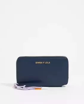Горизонтальный кожаный женский кошелек Bimba y Lola, синий