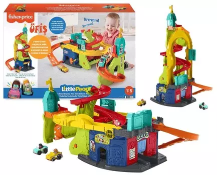 Горка для гаража Fisher-Price Little People Track 2W1 Hbd77 Fisher Price