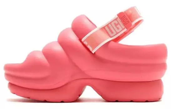 Горки женские, цвет клубника-крем Ugg