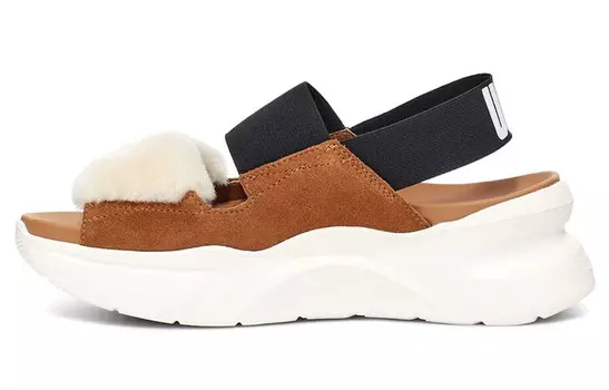 Горки женские каштаново-коричневые/черные/белые Ugg