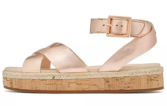 Горки женские розово-золотые Clarks