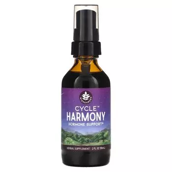 Гормональная поддержка Cycle Harmony, 2 жидких унции (59 мл) Wishgarden Herbs