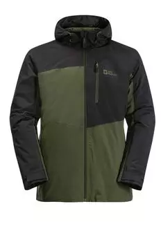 Горная куртка Feldberg 3 в 1 Jack Wolfskin, зеленый