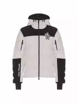 Горнолыжная куртка с логотипом Moncler, белый