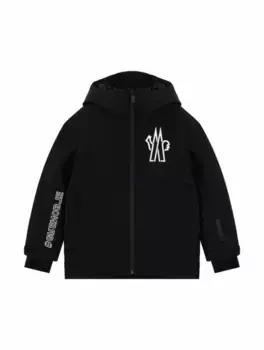 Горнолыжная куртка с логотипом Moncler, черный
