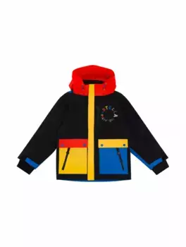 Горнолыжная куртка в стиле колор-блок Stella McCartney, мультиколор