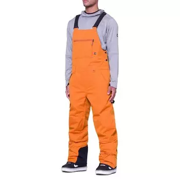 Горнолыжные брюки с подтяжками 686 Hot Lap Insulated, оранжевый
