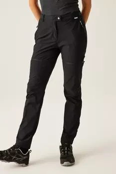 Горные походные брюки с застежкой молнией Regatta, черный