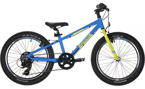 Горный велосипед Carver Strict 20 SL - 20 дюймов - Diamant - 2024, цвет Blau|blue/green yellow/black