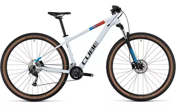 Горный велосипед Cube Aim SLX - 29 дюймов - Diamant - 2023, цвет Wei|whitenbluenred