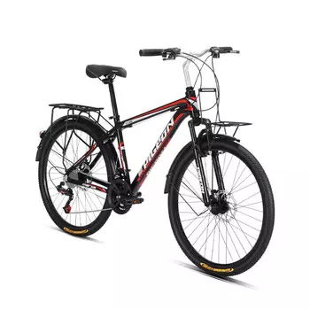 Горный велосипед Feige Flying Pigeon 26 дюймов, 24 скорости, черный / красный
