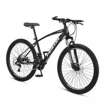 Горный велосипед Flying Pigeon 26-дюймовый 24-скоростной с двойным дисковым тормозом, черный
