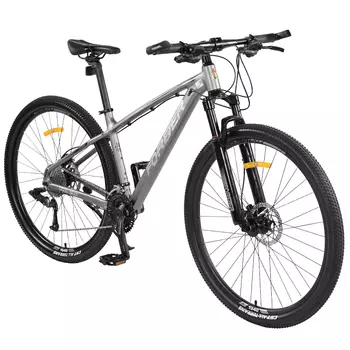 Горный велосипед FOREVER для взрослых, студентов и студентов, гоночный велосипед по бездорожью, матовый серый, 29 дюймов, 33 скорости, алюминиевая рама, масляный диск