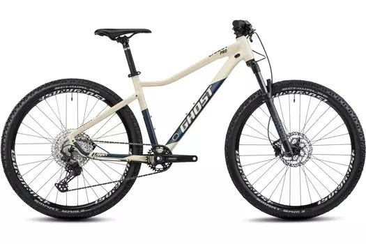 Горный велосипед Ghost Lanao Pro 27.5 AL - 27,5 дюймов - Diamant - 2025, цвет Beige|metallic beige/pearl dark blue - matt