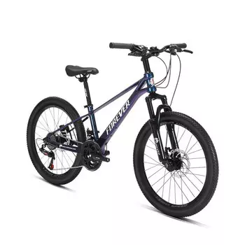 Горный велосипед из магниевого сплава, 22-дюймовый, 24-скоростной, мужской и женский молодежный студенческий велосипед-хамелеон, фиолетовый FOREVER
