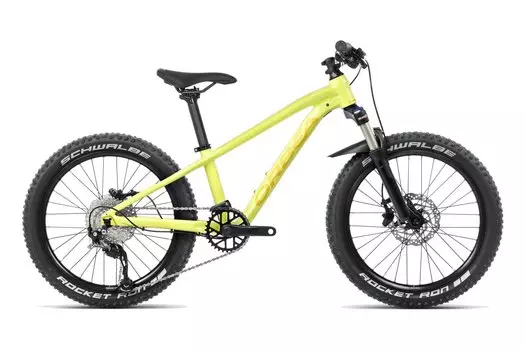 Горный велосипед Orbea Laufey 20 H30 - 20 дюймов - Diamant - 2024, цвет Grn|Spicy Lime - Corn Yellow (Gloss)