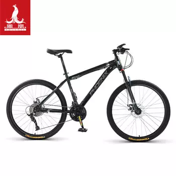 Горный велосипед Phoenix 26 дюймов, 27 скоростей, черный / фиолетовый