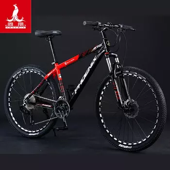 Горный велосипед Phoenix 27,5 дюймов, 27 скоростей, черный / красный