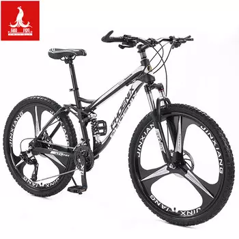 Горный велосипед Phoenix для взрослых, 26-дюймовый трехколесный мужской и женский легкий двойной амортизирующий 30-скоростной студенческий велосипед для бездорожья с регулируемой скоростью