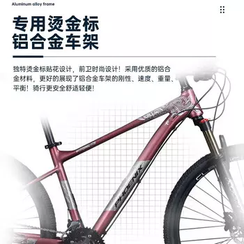 Горный велосипед Phoenix с регулируемой скоростью, внутренний трос, алюминиевая рама, масляный диск, велосипед, 27,5 дюйма, 33 скорости, Heritage 6,6, черный, серый