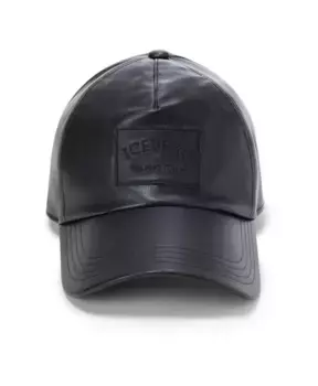 Городская бейсболка из искусственной кожи Iceberg, черный