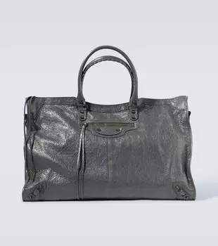 Городская кожаная дорожная сумка Le City Balenciaga, Vocanic Rock
