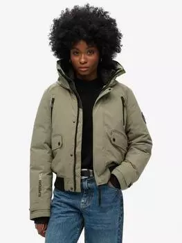 Городская стеганая куртка- бомбер Superdry, цвет Dusty Olive Green
