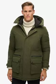 Городская утепленная парка куртка Superdry, зеленый