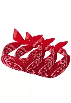 ГОРОДСКАЯ КЛАССИКА Бандана " Urban Classics Bandana Unisex, 3 шт.", красный