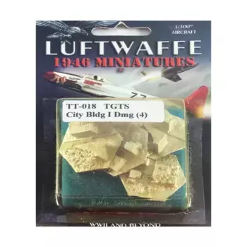 Городские постройки I – повреждены, Luftwaffe 1946 Miniatures - Target Terrain (1:300)