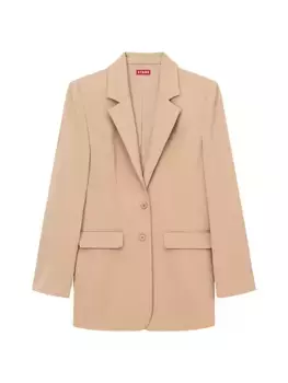 Городской пиджак оверсайз Staud, цвет camel