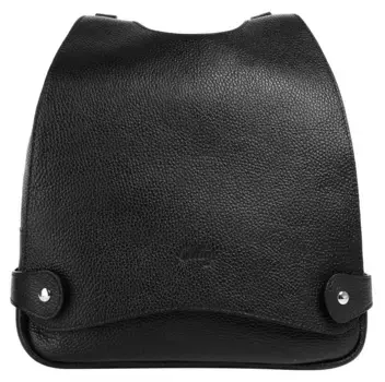 Городской рюкзак Cluty, натуральная кожа, производство Италия, черный