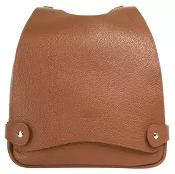 Городской рюкзак Cluty, натуральная кожа, производство Италия, цвет Cognac