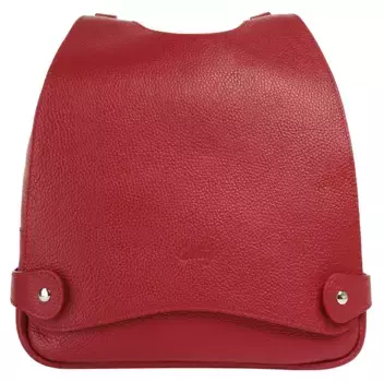 Городской рюкзак Cluty, натуральная кожа, производство Италия, красный
