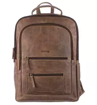 Городской рюкзак GreenLand Nature "Черногория" с отделениями для карт и RFID-защитой, коричневый
