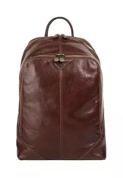 Городской рюкзак из натуральной кожи, производство Италия pike, коричневый
