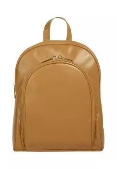 Городской рюкзак из натуральной кожи, производство Италия Cluty, желтый