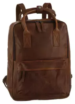 Городской рюкзак MUSTANG "Catania Backpack" с передним карманом на молнии, коричневый