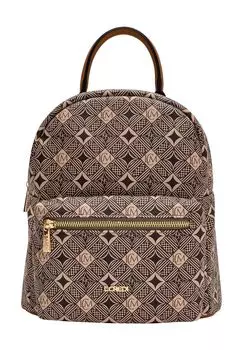 Городской рюкзак, на молнии, с логотипом, женский L.CREDI, бежевый