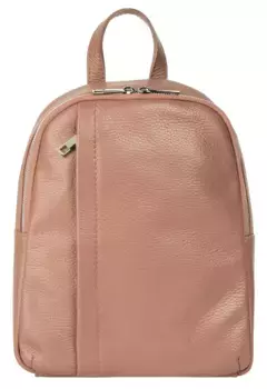 Городской рюкзак Samantha Look из натуральной кожи, производство Италия, розовый