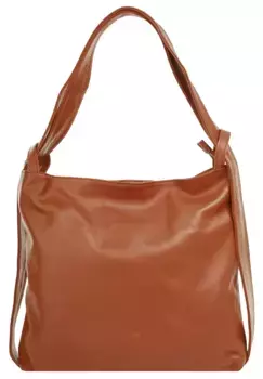 Городской рюкзак Samantha Look из натуральной кожи, производство Италия, цвет Cognac